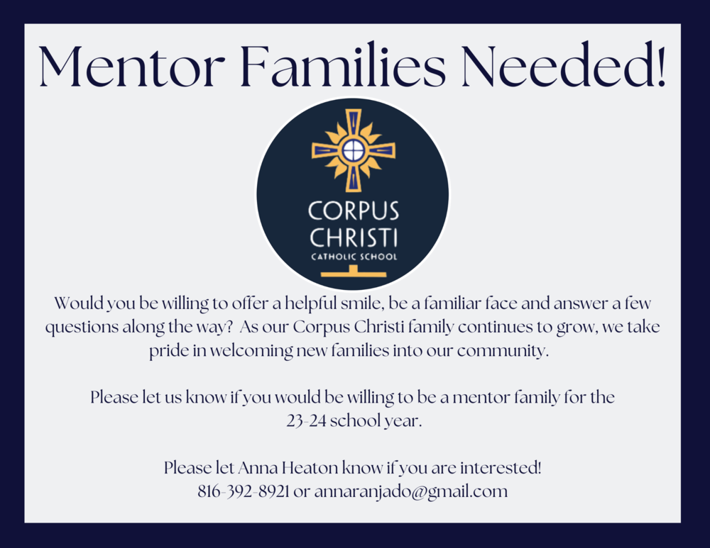 Mentor Families Needed