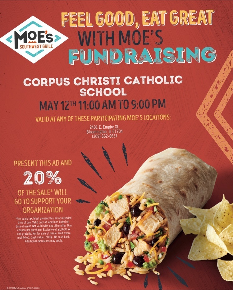 fundraising flyer for moes tacos