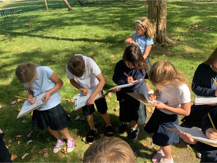 A beautiful day for Mrs. Duff’s class to search for living and non-living things 